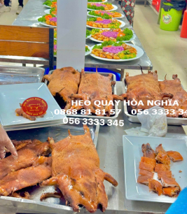 heo sữa tiệc cưới bình chánh