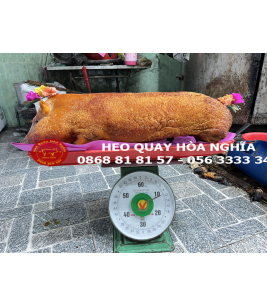 Heo quay nguyên con nổ cốm
