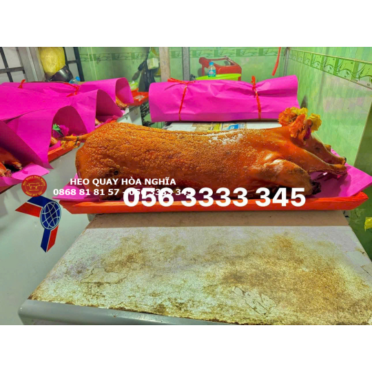Heo quay nguyên con nổ cốm | Heo quay gia truyền | Heo quay Cần giuộc